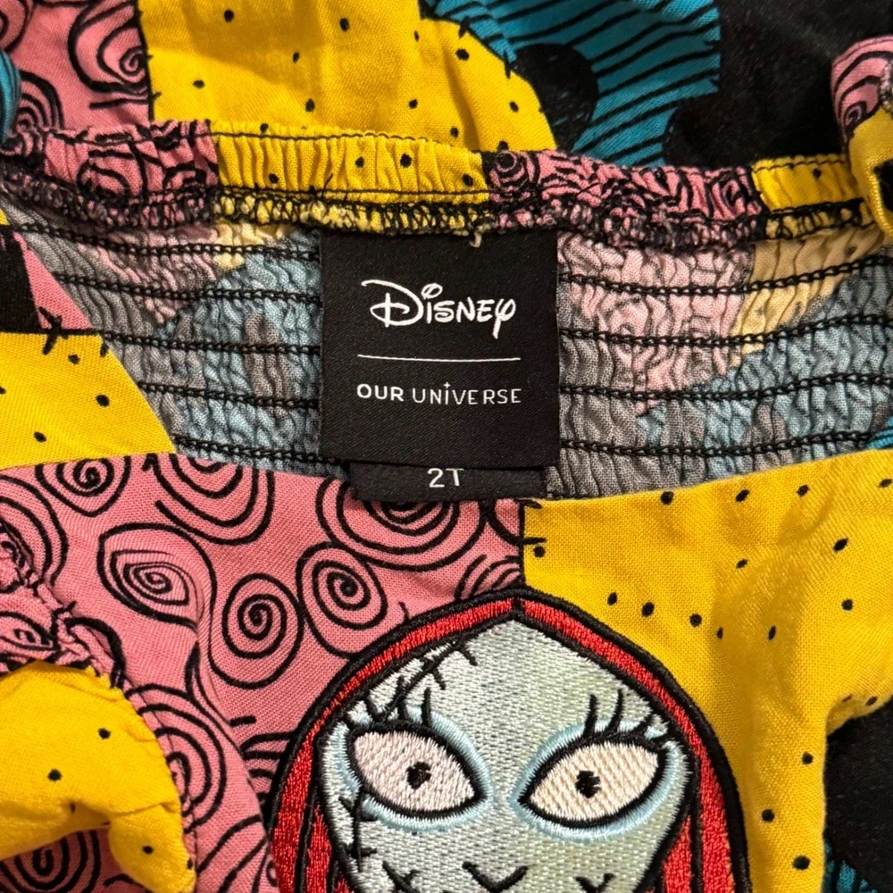 Disney Our Universe Nightmare Before Christmas Sally Patchwork Jumpsuit 2T